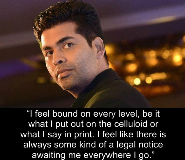 Karan Johar - Statements