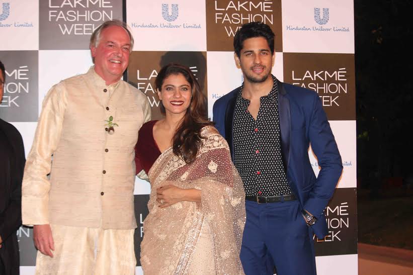 Kajol and Sidharth Malhotra at Lakme Fashion Week