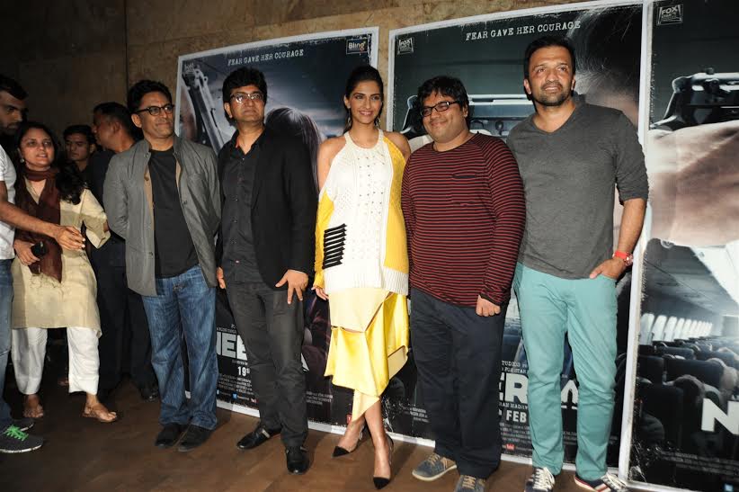 Sonam Kapoor and 'Neerja' team at song launch