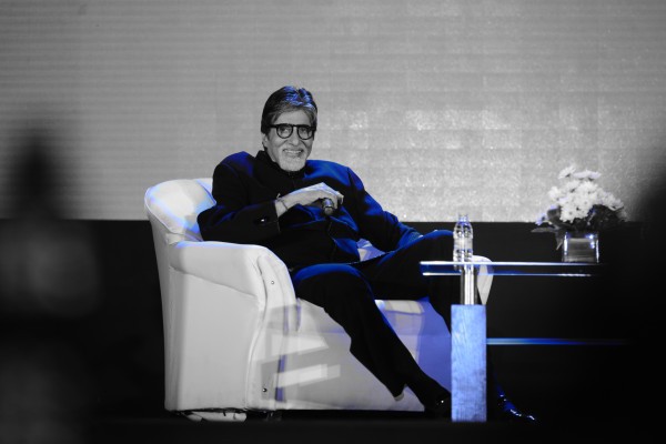 Amitabh Bachchan smiling