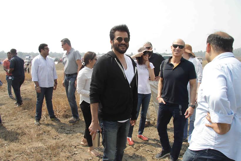 Anil Kapoor and his team during the shoot of '24' season 2