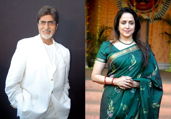 Amitabh Bachchan & Hema Malini
