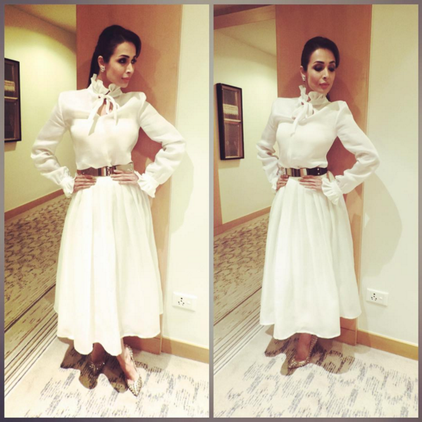 Malaika Arora Khan white dress