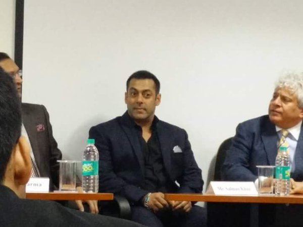 Salman Khan attends an award ceremony in College