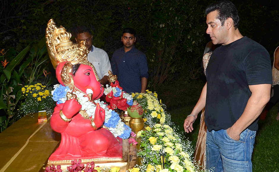 Salman Khan Ganpati Ceremony