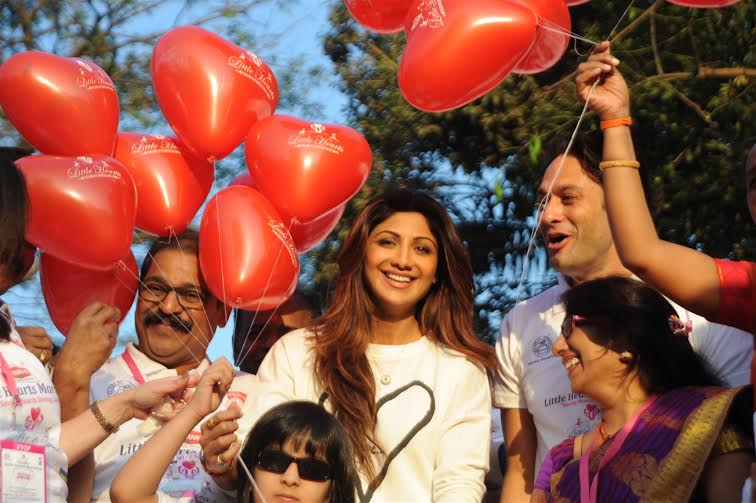Shilpa Shetty Kundra and Ness Wadia attends 'Little Hearts Marathon 2016'
