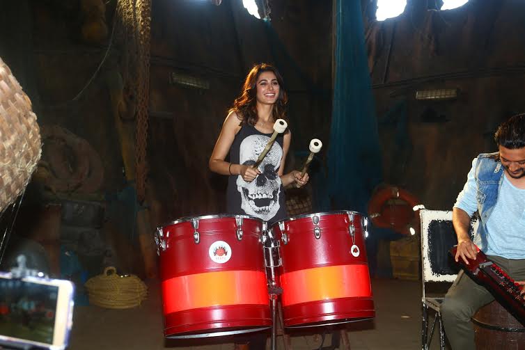 Nargis Fakhri on the sets of 'Banjo'