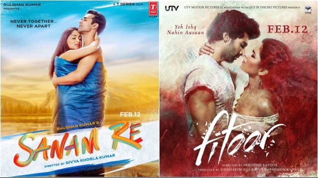 Posters of 'Sanam Re' and 'Fitoor'