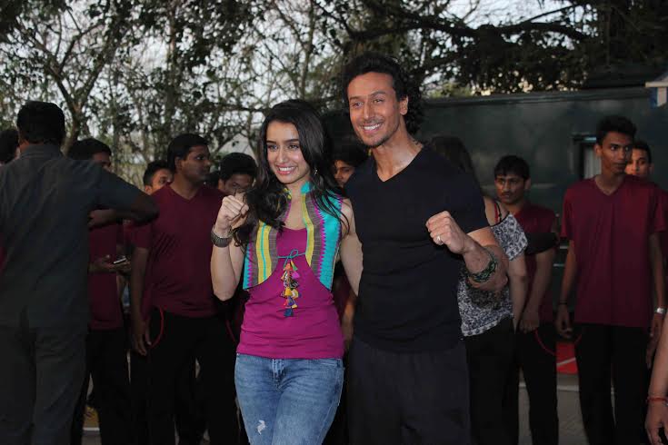Media interaction with Tiger Shroff on the sets of 'Baaghi'