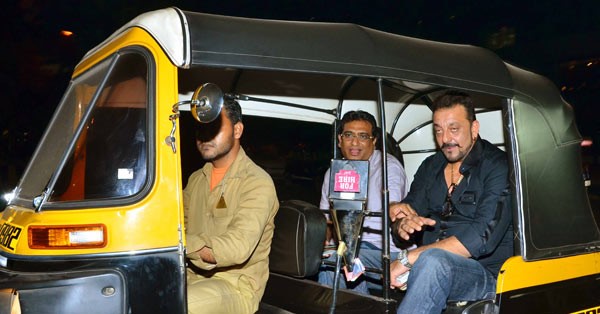 Sanjay Dutt in auto
