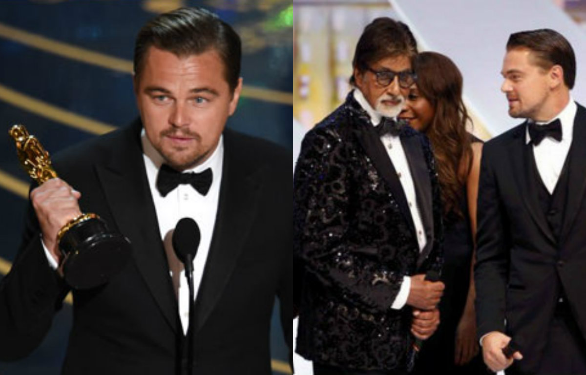 Amitabh Bachchan congratulates Leonardo DiCaprio on winning Oscar