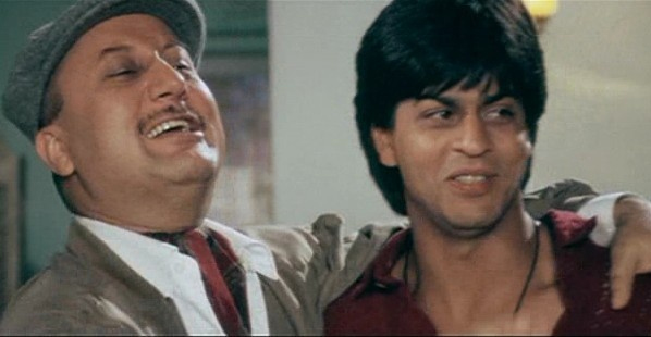 Anupam Kher & Shah Rukh Khan in 'Dilwale Dulhaniya Le Jayenge'