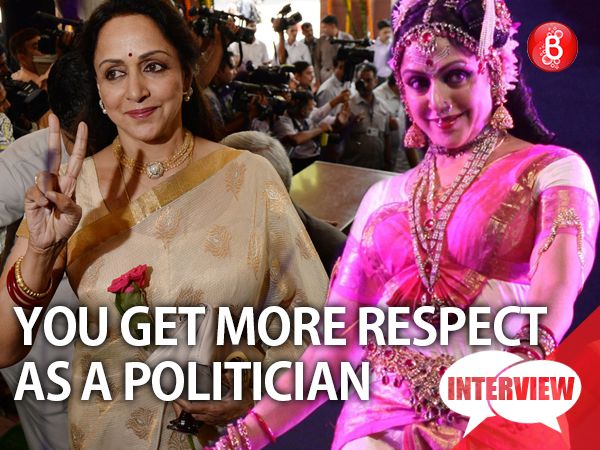 Hema Malini Got more respect as member of parliament than as artiste