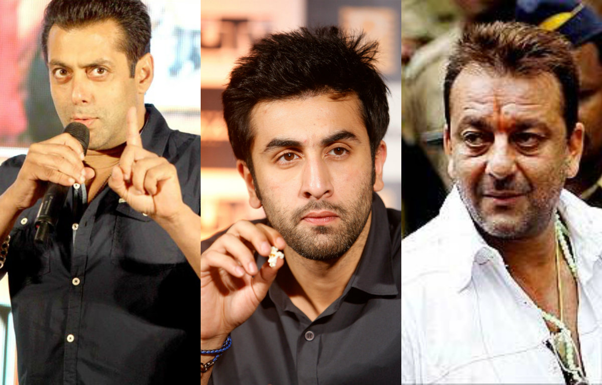 Salman Khan, Ranbir Kapoor and Sanjay Dutt