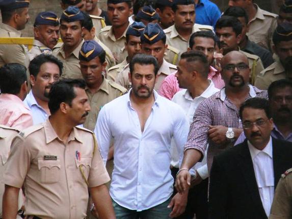 Salman Khan outside court