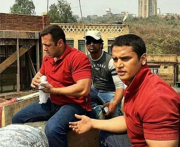 Salman Khan with body double