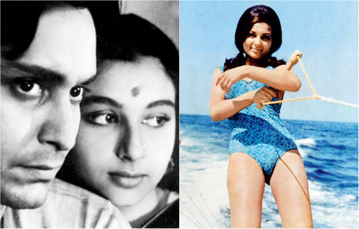 Sequence from 'Apur Sansar' and Sharmila Tagore in bikini