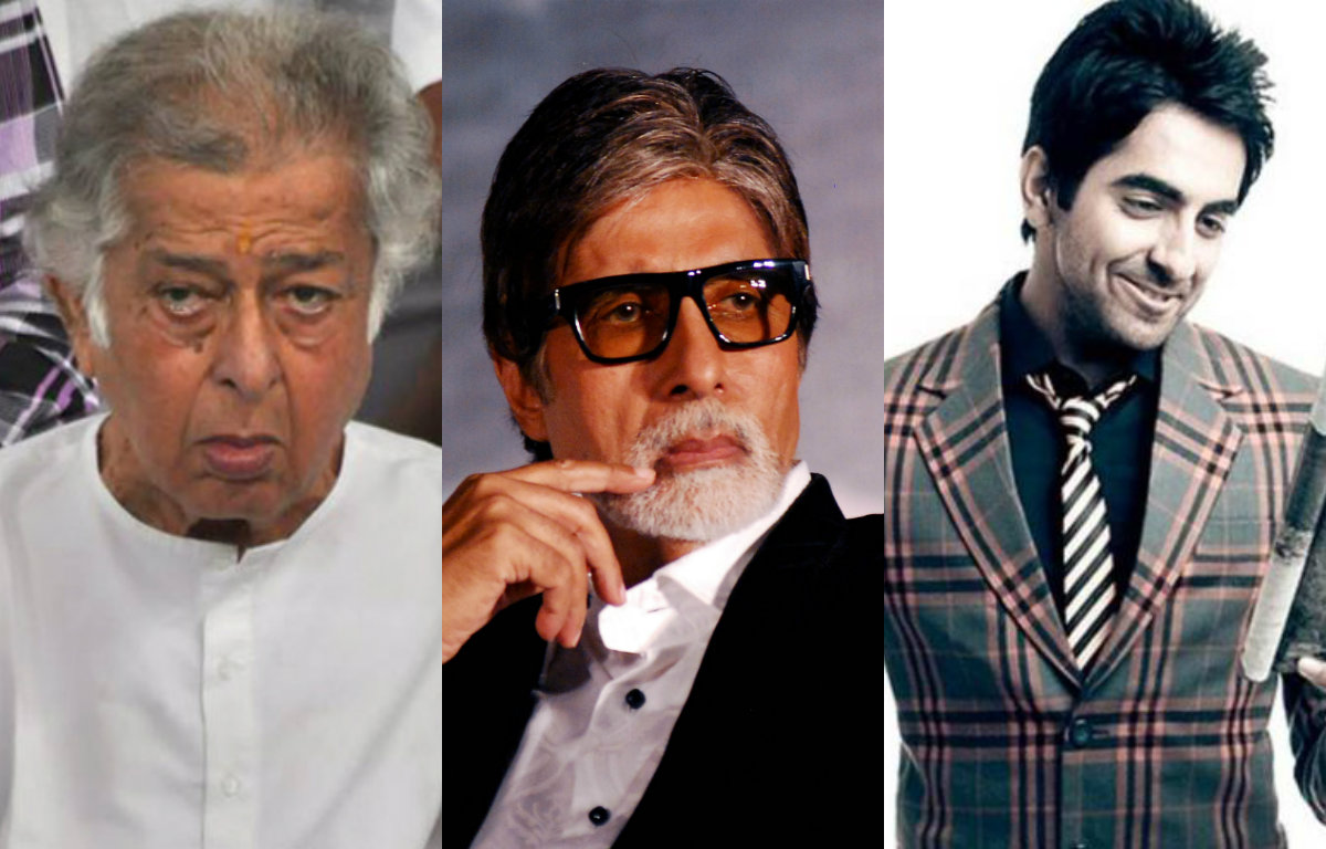 Shashi Kapoor, Amitabh Bachchan and Ayushmann Khuranna