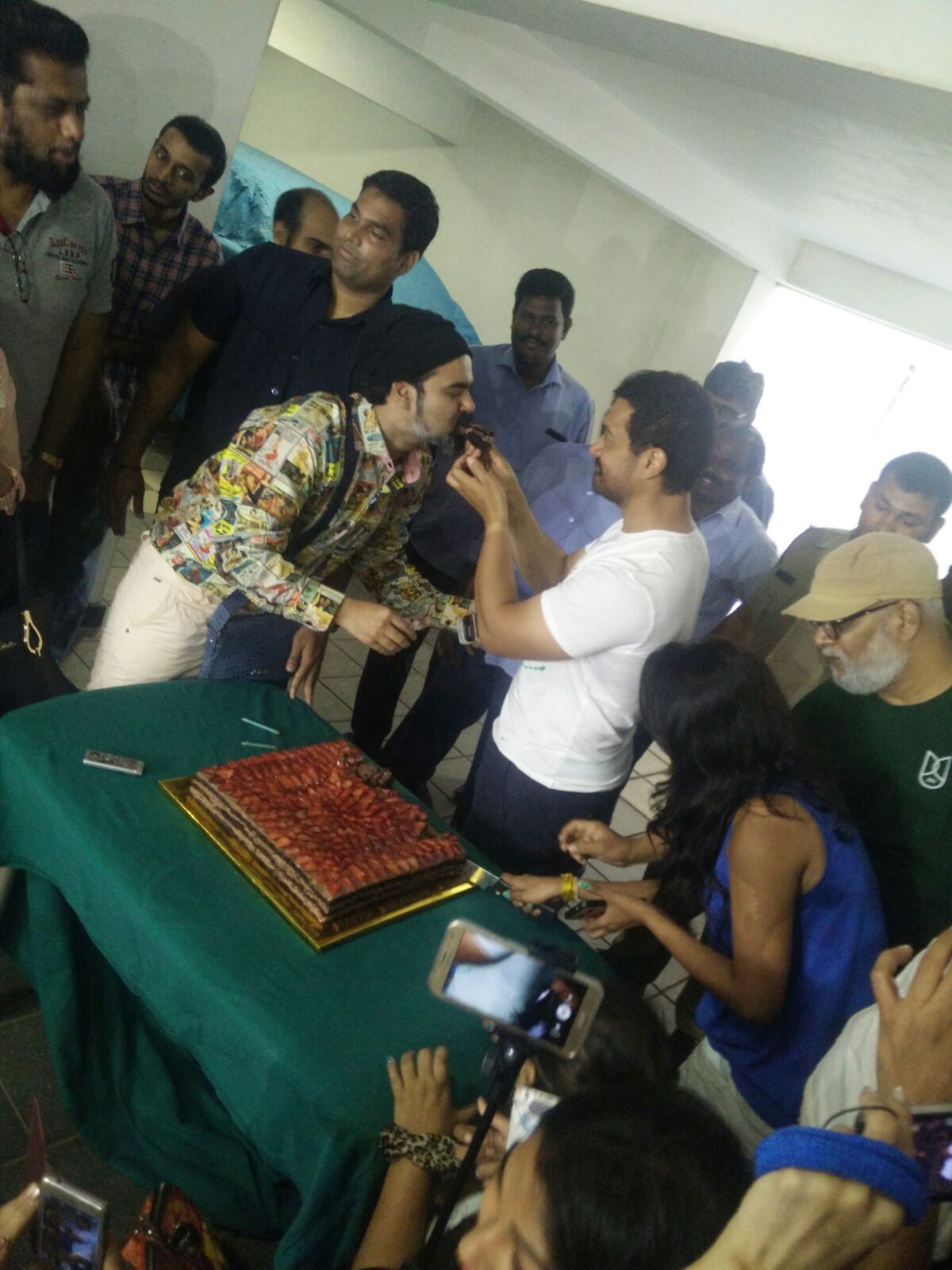 Aamir Khan in his birthday celebration