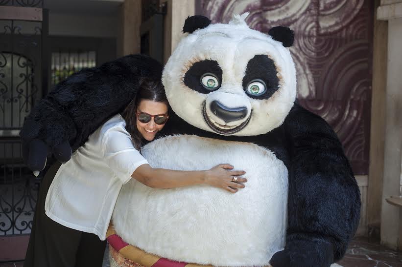 Bollywood Celebs posing with Kung Fu Panda