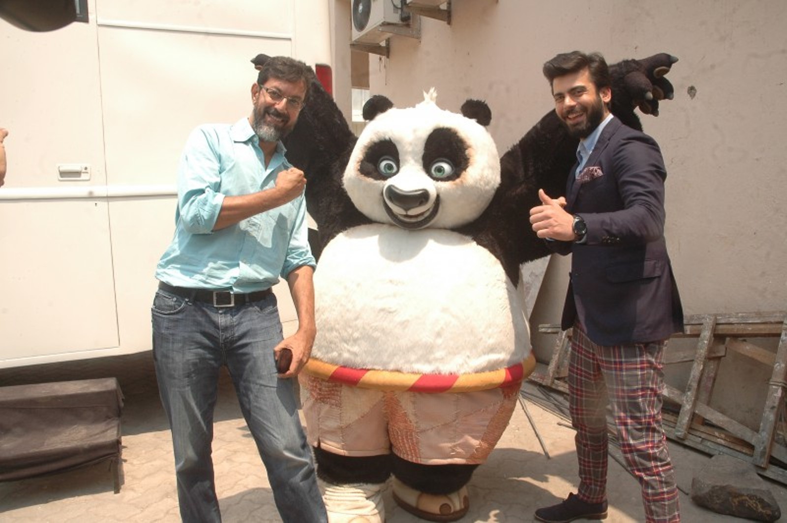 Bollywood Celebs posing with Kung Fu Panda