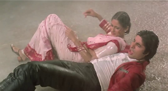 Amitabh Bachchan and Smita Patil
