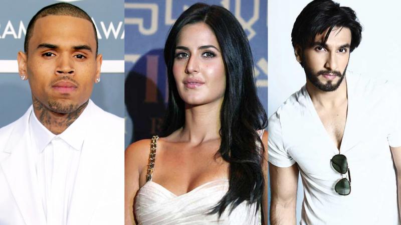 Chris Brown, Ranveer Singh, Katrina Kaif