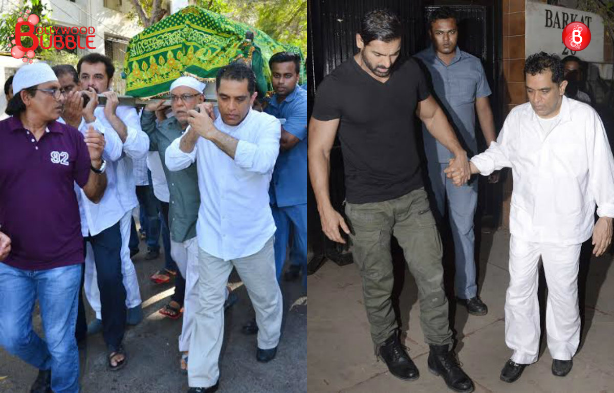 Bollywood celebs at funeral of Firoz Nadiadwala's mother