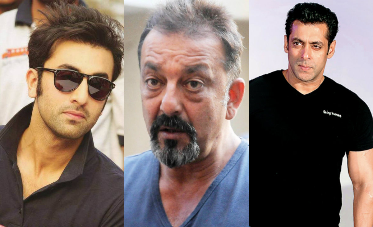 Ranbir Kapoor, Sanjay Dutt and Salman Khan