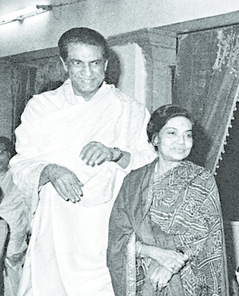 Satyajit Ray with Bijaya Ray