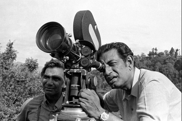 Satyajit Ray shooting