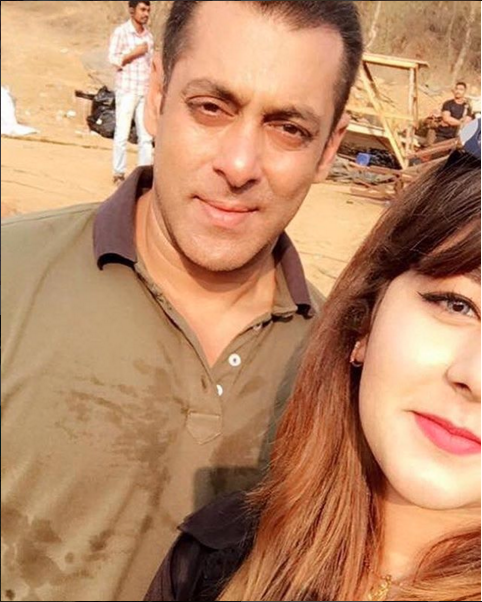 Salman Khan on sets of Sultan