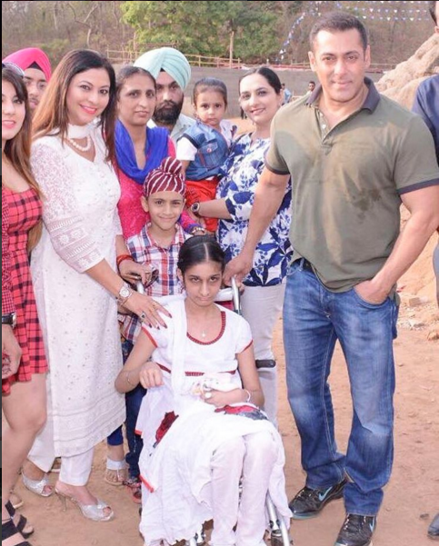 Salman Khan on sets of Sultan