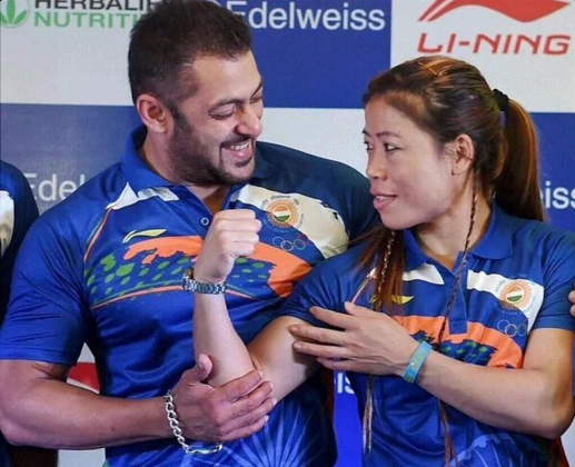 Salman Khan and Mary Kom