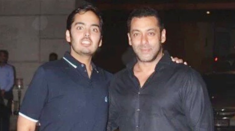 Salman Khan with Anant Ambani