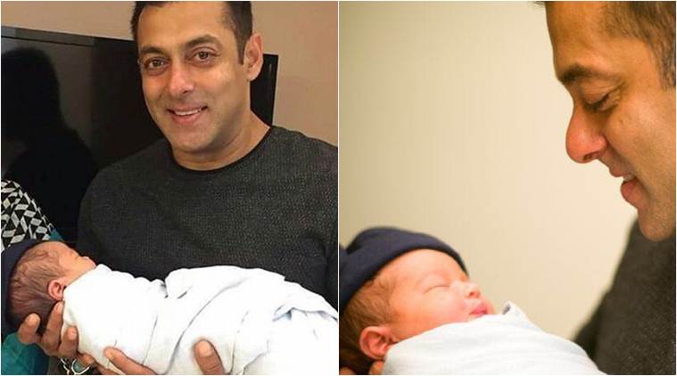 Salman Khan with Baby Ahil