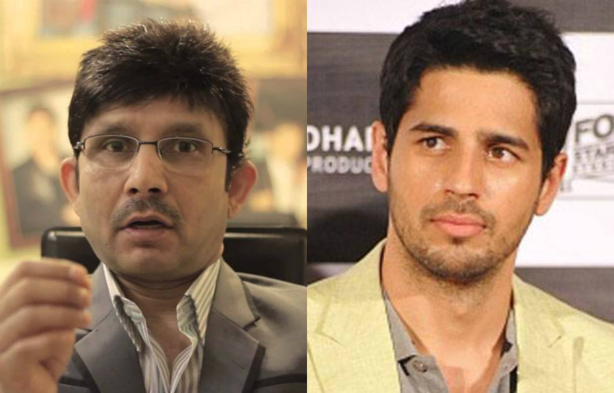 Sidharth Malhotra on KRK's comments