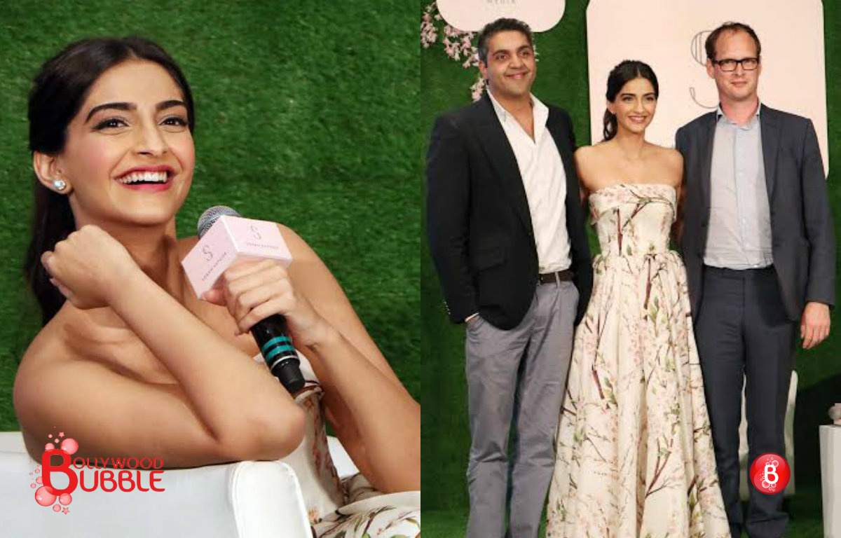 Sonam Kapoor launches her app at an event