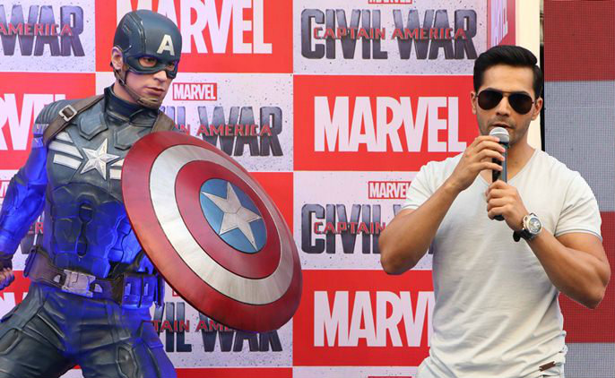 Varun Dhawan on Captain America