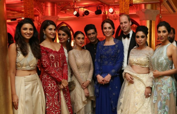 Bollywood divas with Prince William and Kate Middleton
