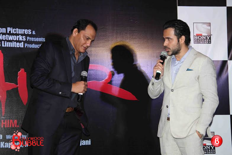 Emraan Hashmi and team at Trailer launch event of their movie 'Azhar'