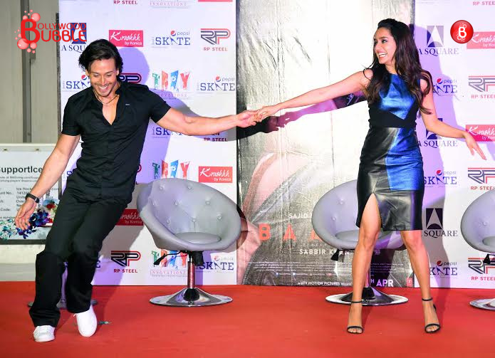 Tiger Shroff and Shraddha Kapoor during 'Baaghi' promotions