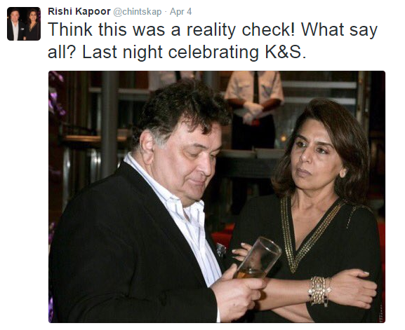Rishi Kapoor's tweets
