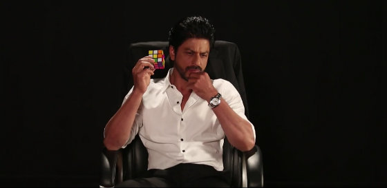 Shah Rukh Khan performing various challenges given by his fans