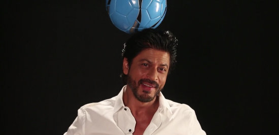 Shah Rukh Khan performing various challenges given by his fans