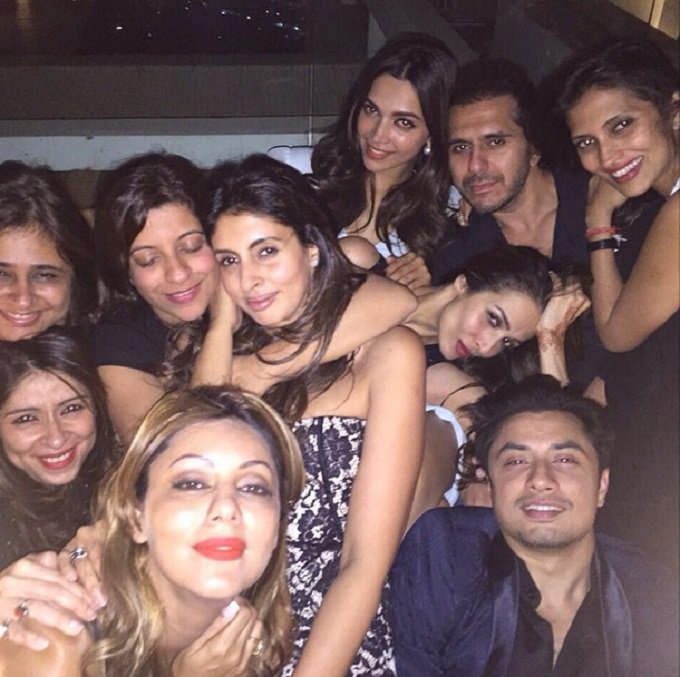 Ali Zafar partying with all the lovely ladies!