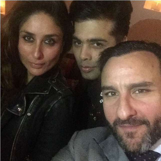 Karan Johar with lovely couple in London