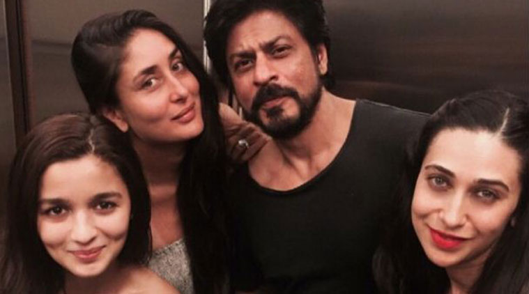 Shah Rukh Khan with Lovely ladies of Bollywood