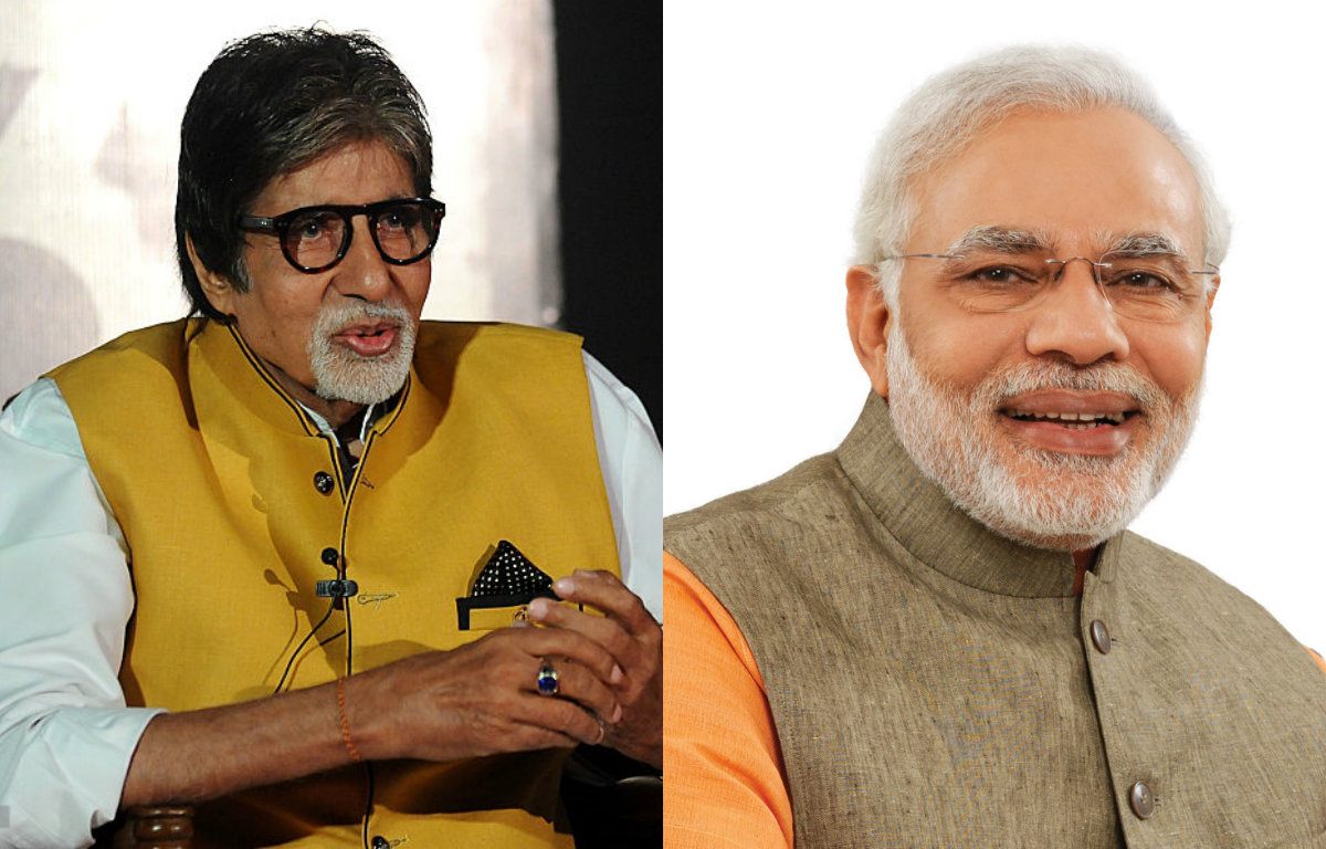 Amitabh Bachchan at Narendra Modi's two-year bash