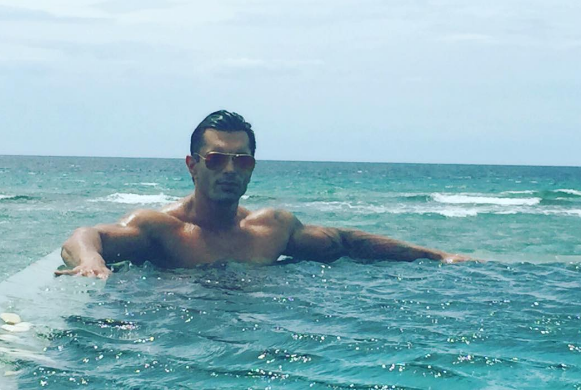 Karan Singh Grover during honeymoon